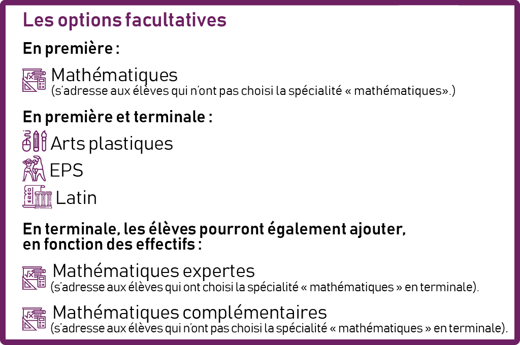 Otpion facultative BAC général